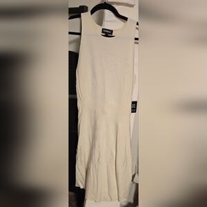 Cream Sleeveless Dress